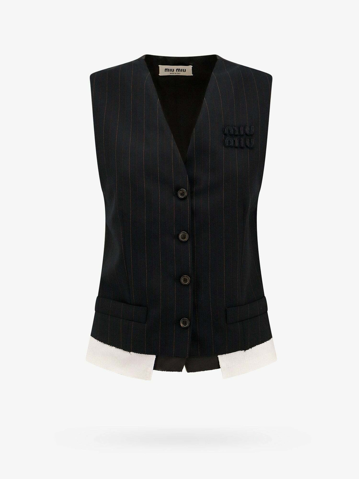 Miu Miu Vest Blue Womens Miu Miu