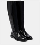 Jil Sander - Leather knee-high Chelsea boots