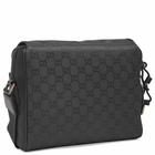 Gucci Men's Nylon GG Crossbody Bag in Black 