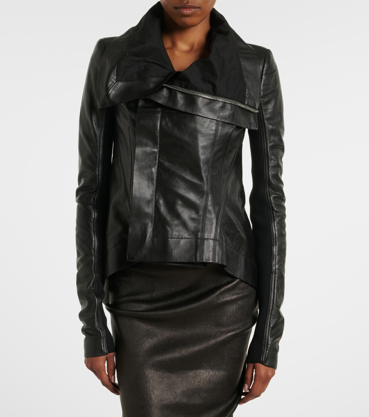 Rick Owens Naska leather biker jacket