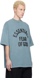 Fear of God ESSENTIALS Blue Campus 90s Short Sleeve T-shirt