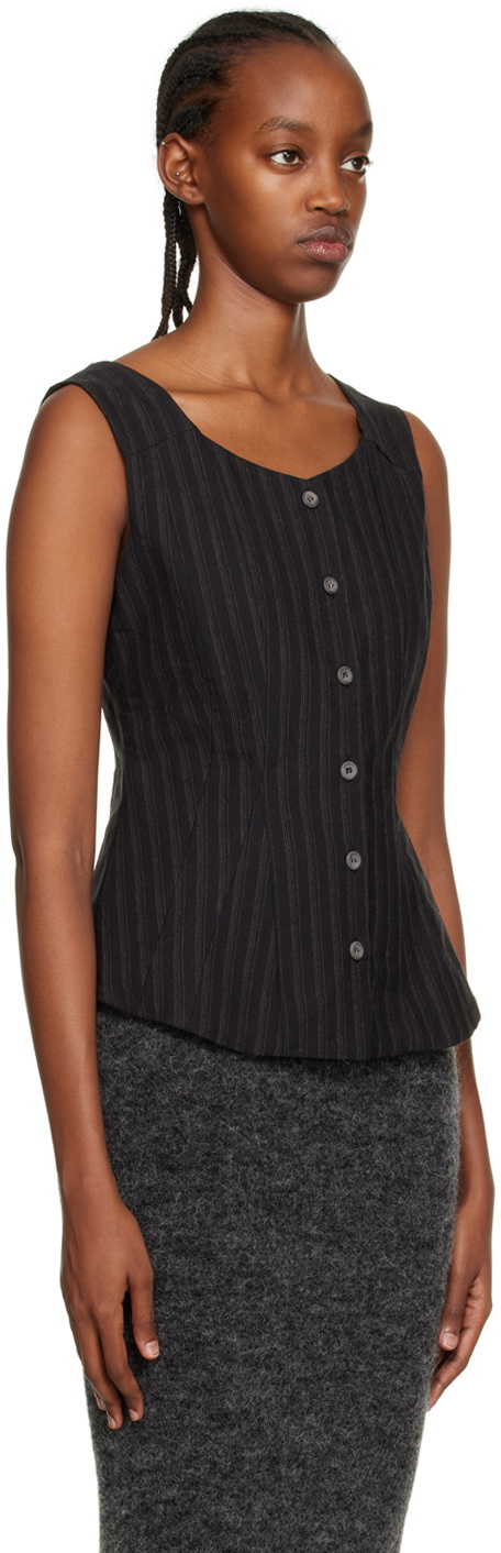 トップス Paloma wool vest LIS II-Vest with front zipper and snap collar – Paloma Wool