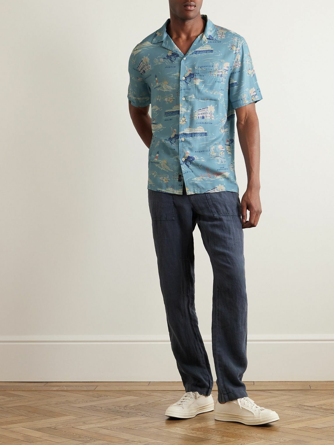 Faherty Short Sleeve Oasis Camp Shirt