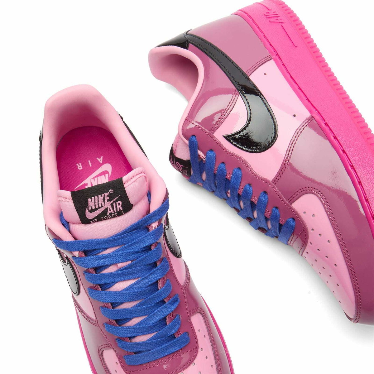 Nike Air Force 1 Low QS Sneaker in Pink Cooler/Mulberry Rose/Hyper Blue