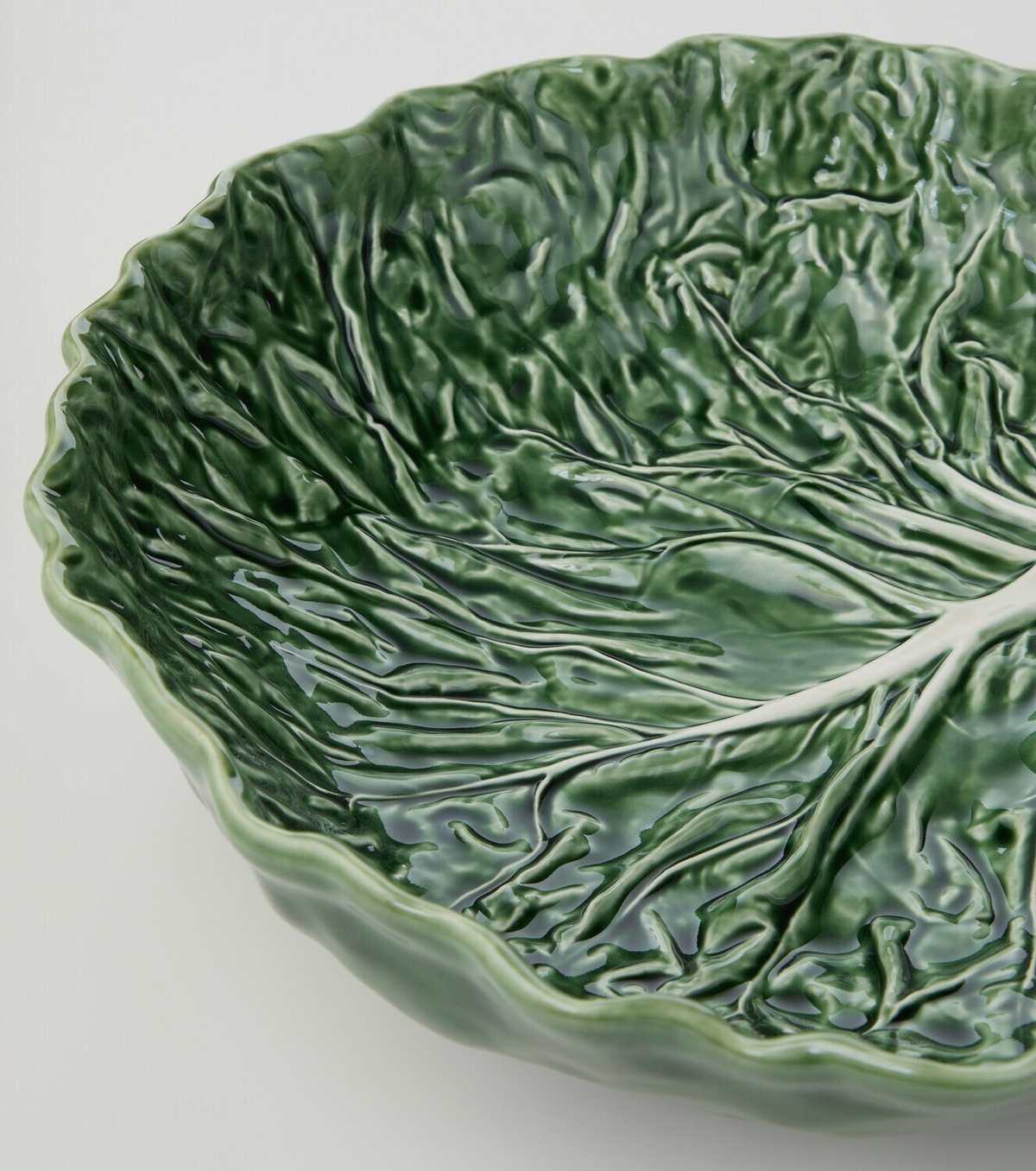 Bordallo Pinheiro Cabbage earthenware salad bowl