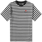 Edwin Men's Basic Stripe T-Shirt in Black/White