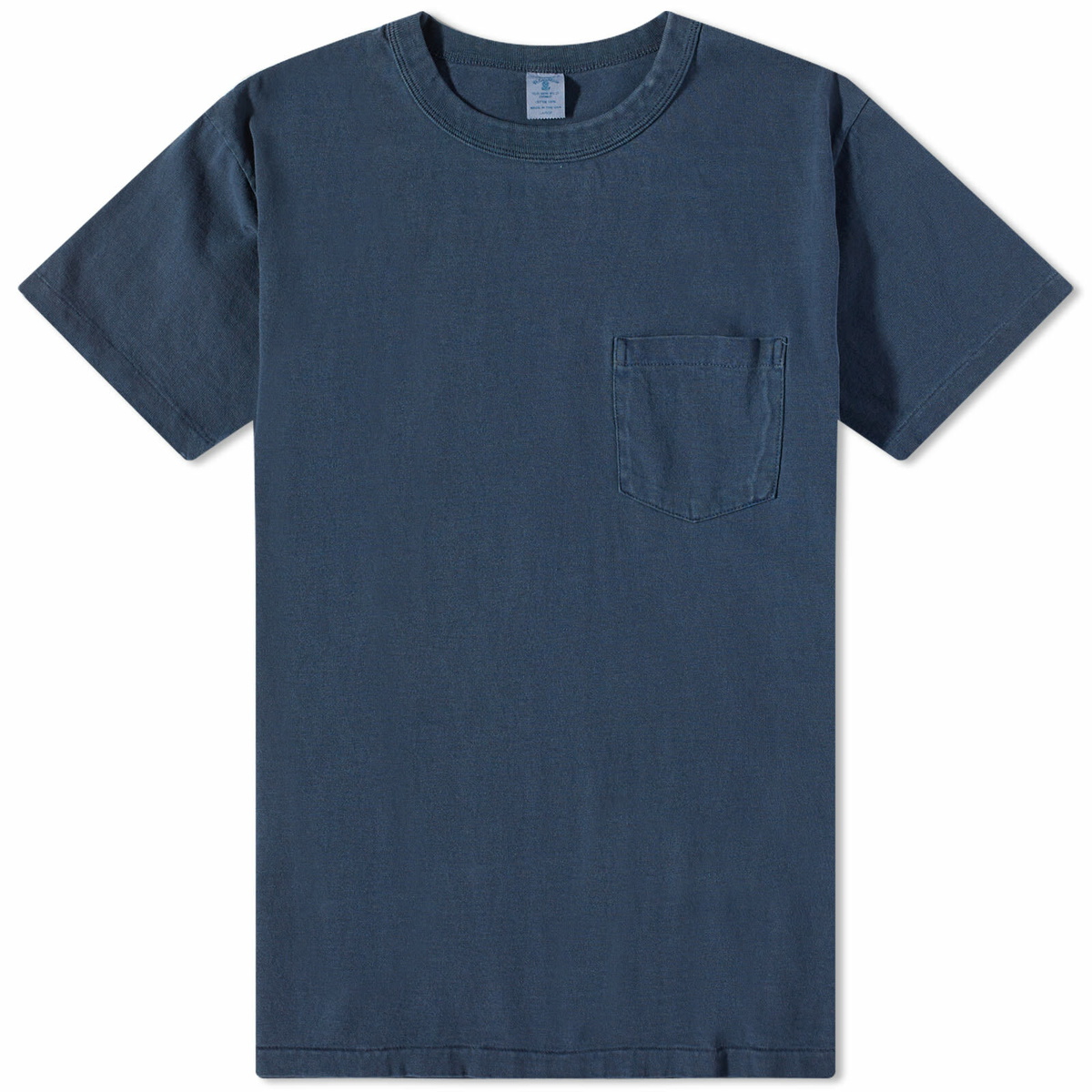 Velva Sheen Men's Pigment Dyed Pocket T-Shirt in Navy Velva Sheen