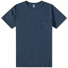 Velva Sheen Men's Pigment Dyed Pocket T-Shirt in Navy