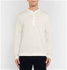 Massimo Alba - Cotton and Cashmere-Blend Henley T-Shirt - Off-white