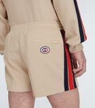 Gucci - GG embroidered drawstring shorts