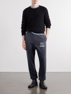 Gallery Dept. - Logo-Embroidered Straight-Leg Cotton-Jersey Sweatpants - Gray