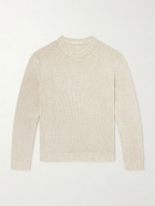 Saman Amel - Gio Slim-Fit Silk Sweater - Neutrals