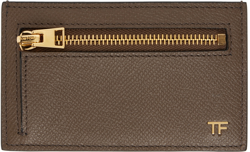 Tom ford discount card holder brown