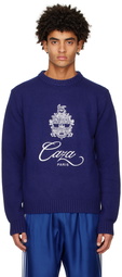 Casablanca Navy Embleme De Caza Sweater