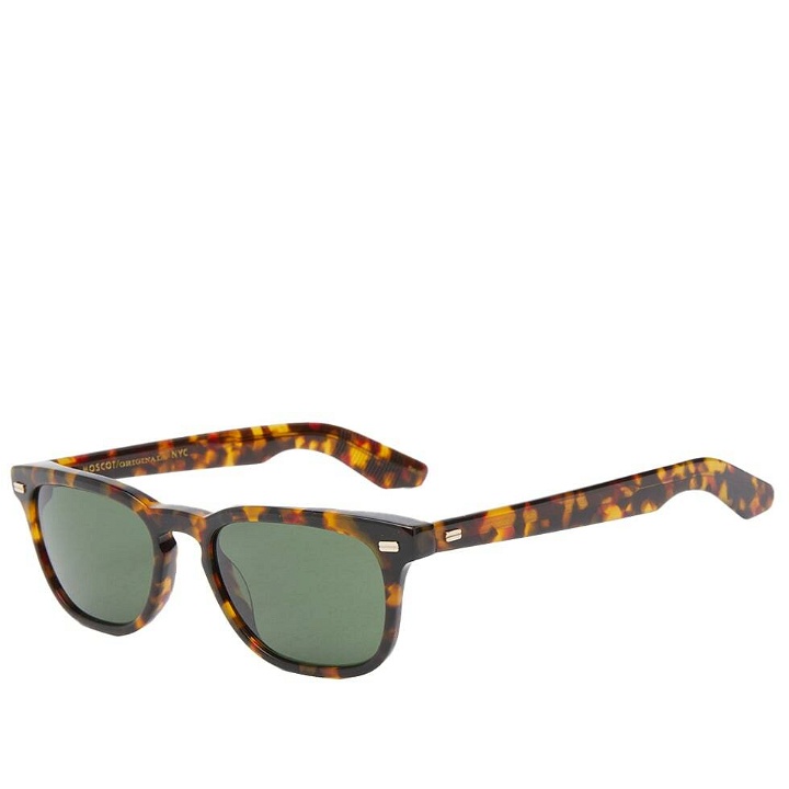Photo: Moscot Mobble Sunglasses in Tortoise/G-15