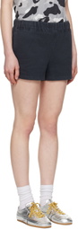 BAPE Black Pigment Dyed One Point Sweat Shorts