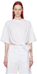 Sportmax White Knotted T-Shirt