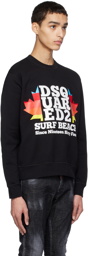 Dsquared2 Black 'Surf Beach' Cool Sweatshirt