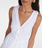 Heidi Klein White Bay linen midi dress