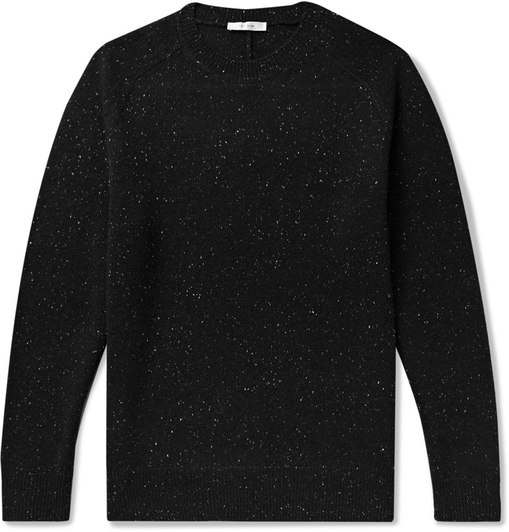 Photo: THE ROW - Florain Mélange Wool Sweater - Black