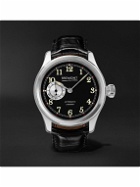 Bremont - Wright Flyer Limited Edition Automatic 43mm Stainless Steel and Leather Watch, Ref. No. WF-SS