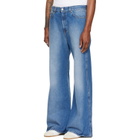 LU'U DAN Blue Denim Phat Jeans