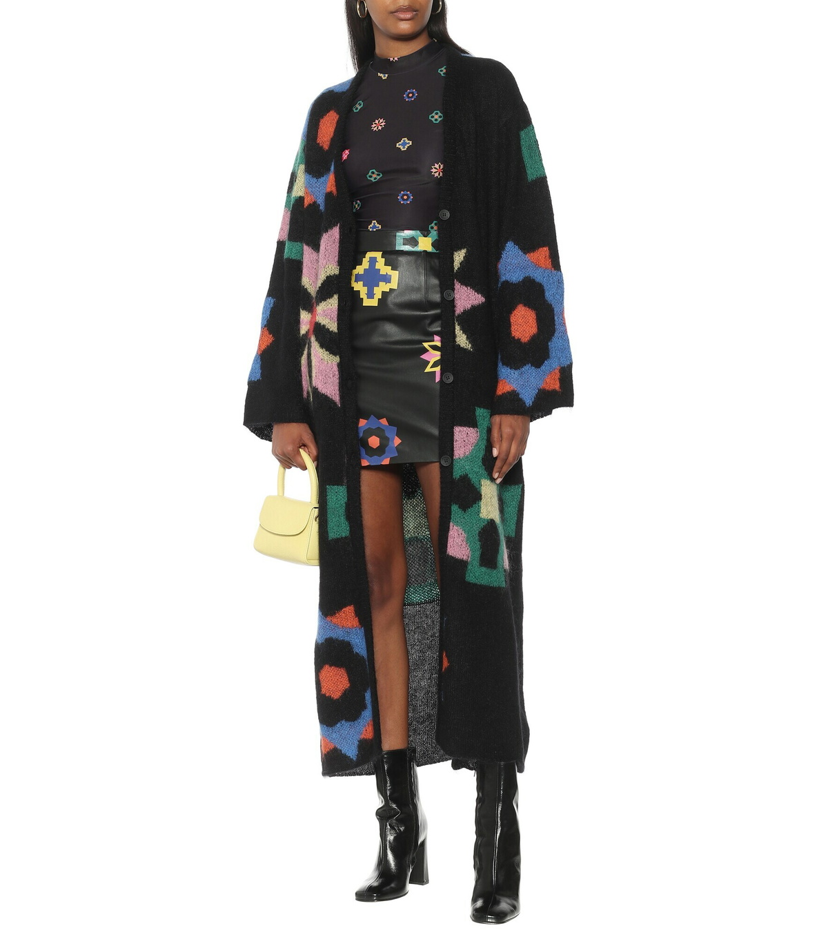 Kirin - Printed stretch-jersey bodysuit