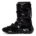 Moncler Black Cora Strappy Puffer Boots