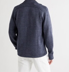 Inis Meáin - Slim-Fit Mélange Linen Cardigan - Blue