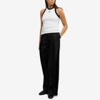 Low Classic Women's Classic Rib Sleeveless Vest Top in White