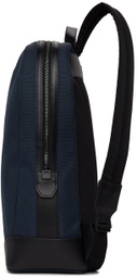 Paul Smith Navy Canvas Travel Backpack