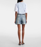 Balmain Patterned denim shorts