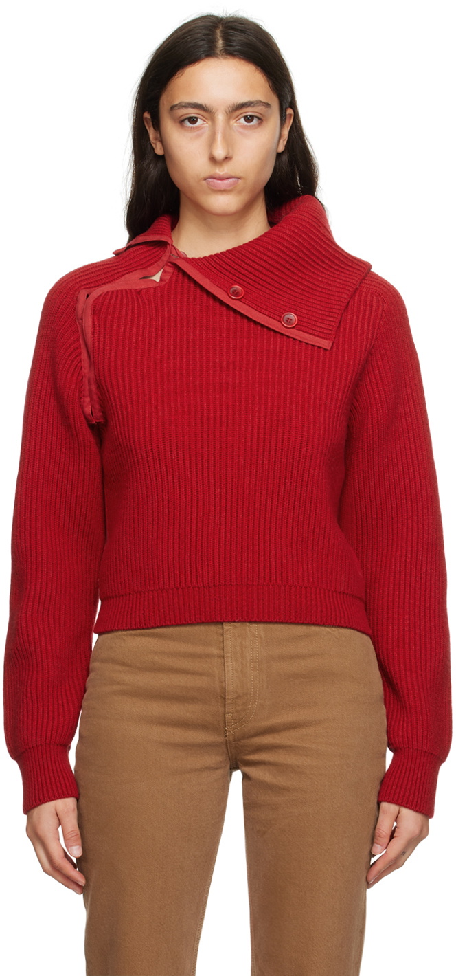 Jacquemus Red Le Chouchou 'La Maille Vega' Sweater Jacquemus