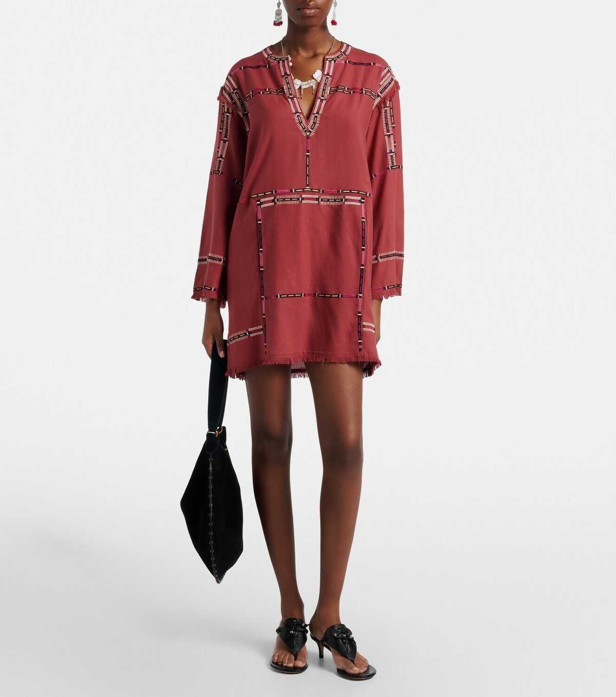 Isabel Marant Ekyne embellished leather thong sandals