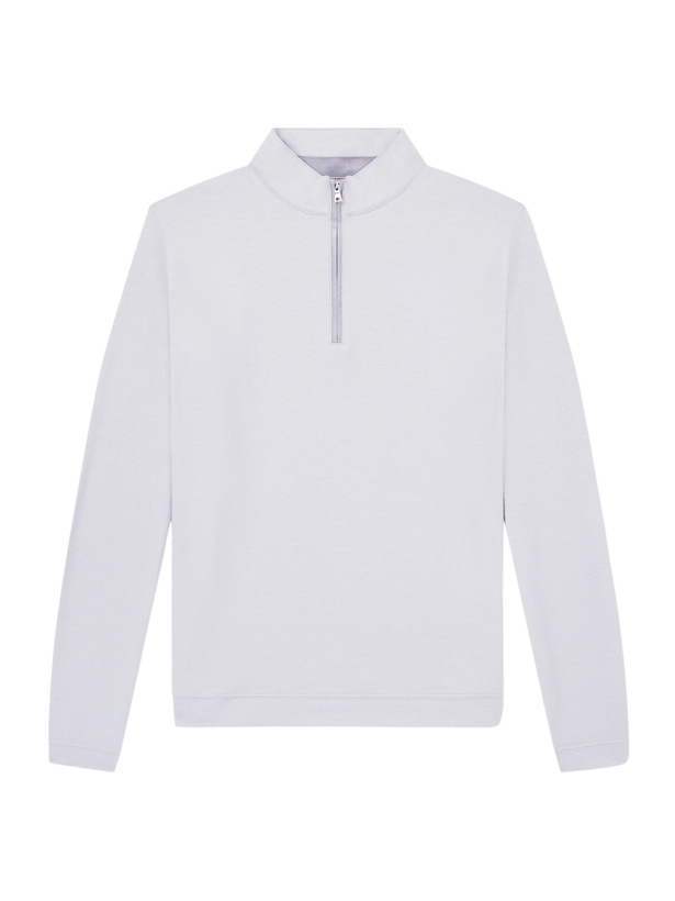 Photo: Peter Millar - Albatross Piqué Half-Zip Sweater - Gray