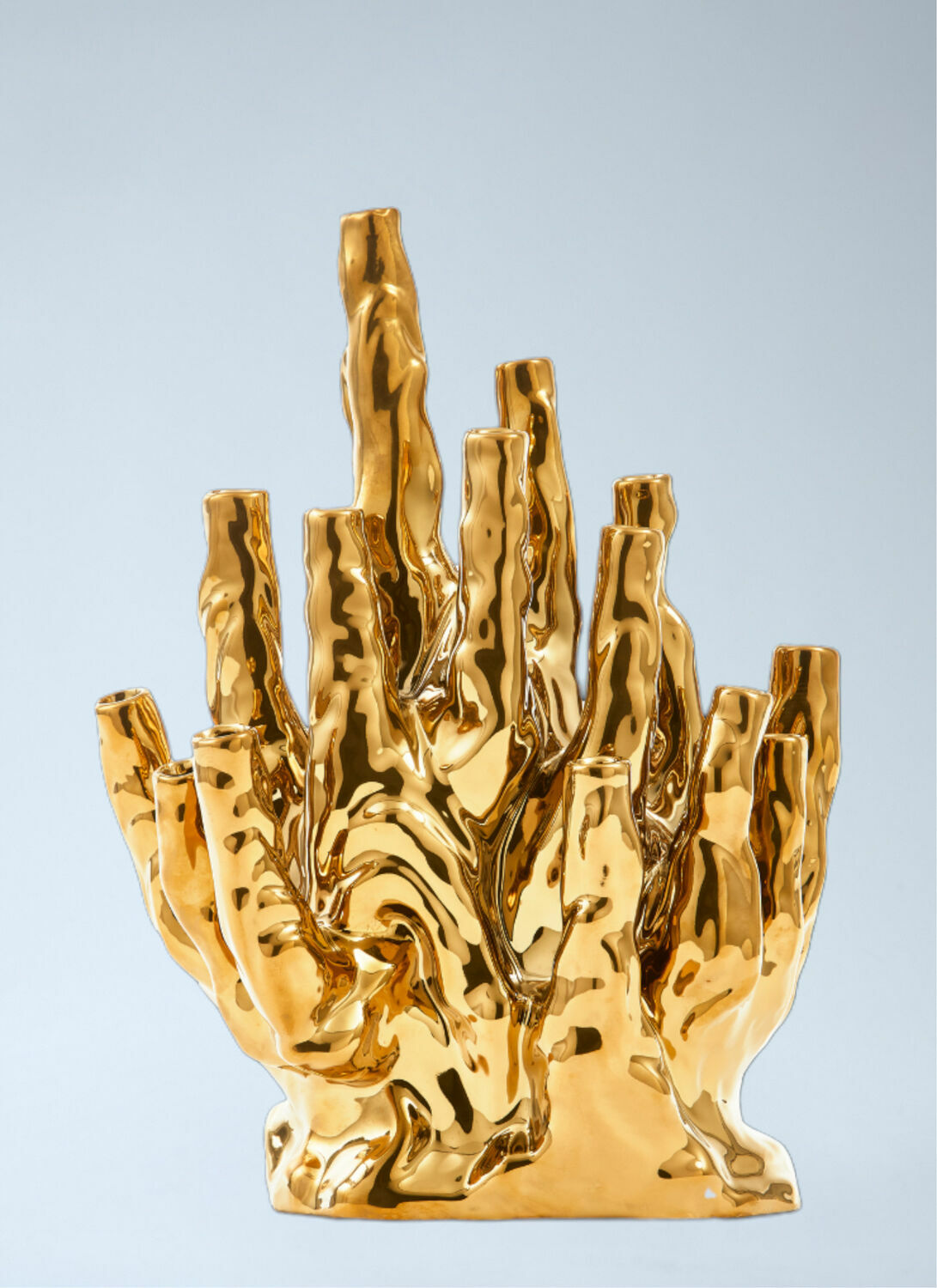 POLSPOTTEN Abstract Sculpture in Metallic Finish