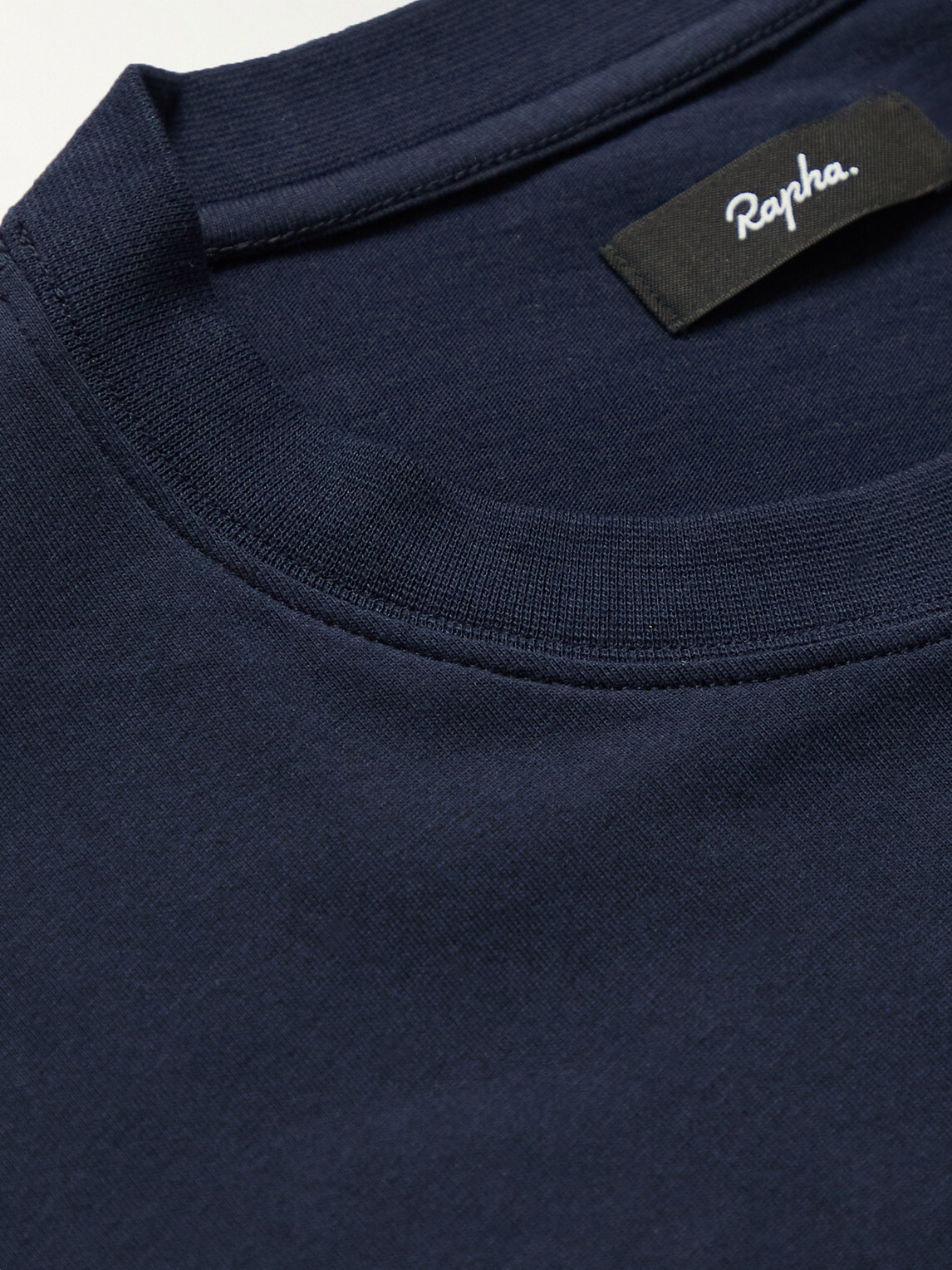 RAPHA - Logo-Embroidered Cotton-Jersey T-Shirt - Blue