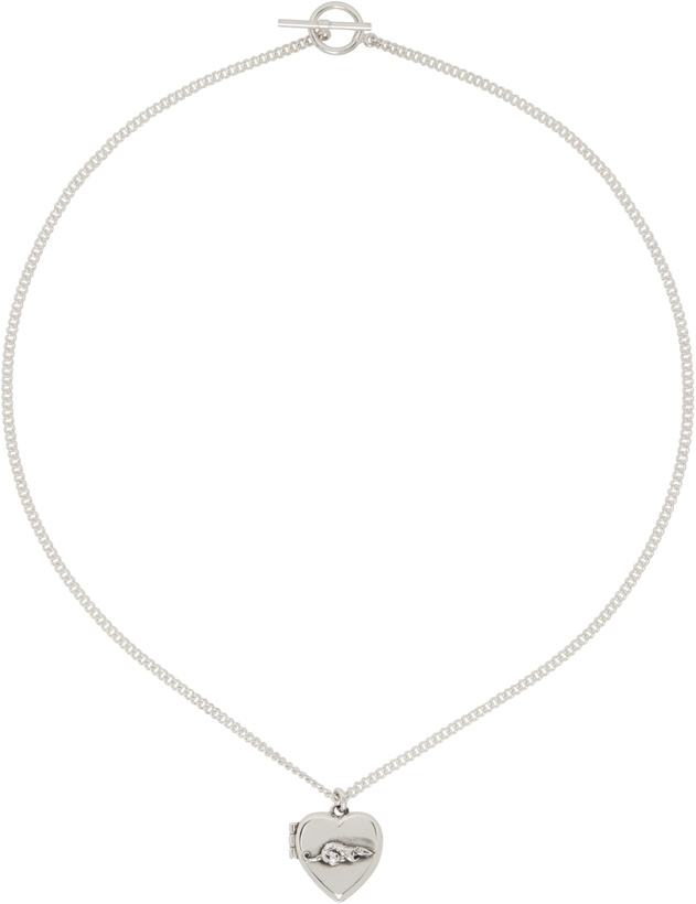 Photo: Enfants Riches Déprimés Silver Rat Locket Necklace