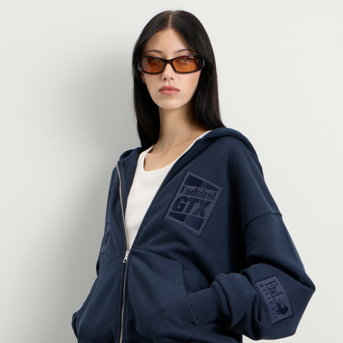 END. Pit Crew Hoodie in Navy
