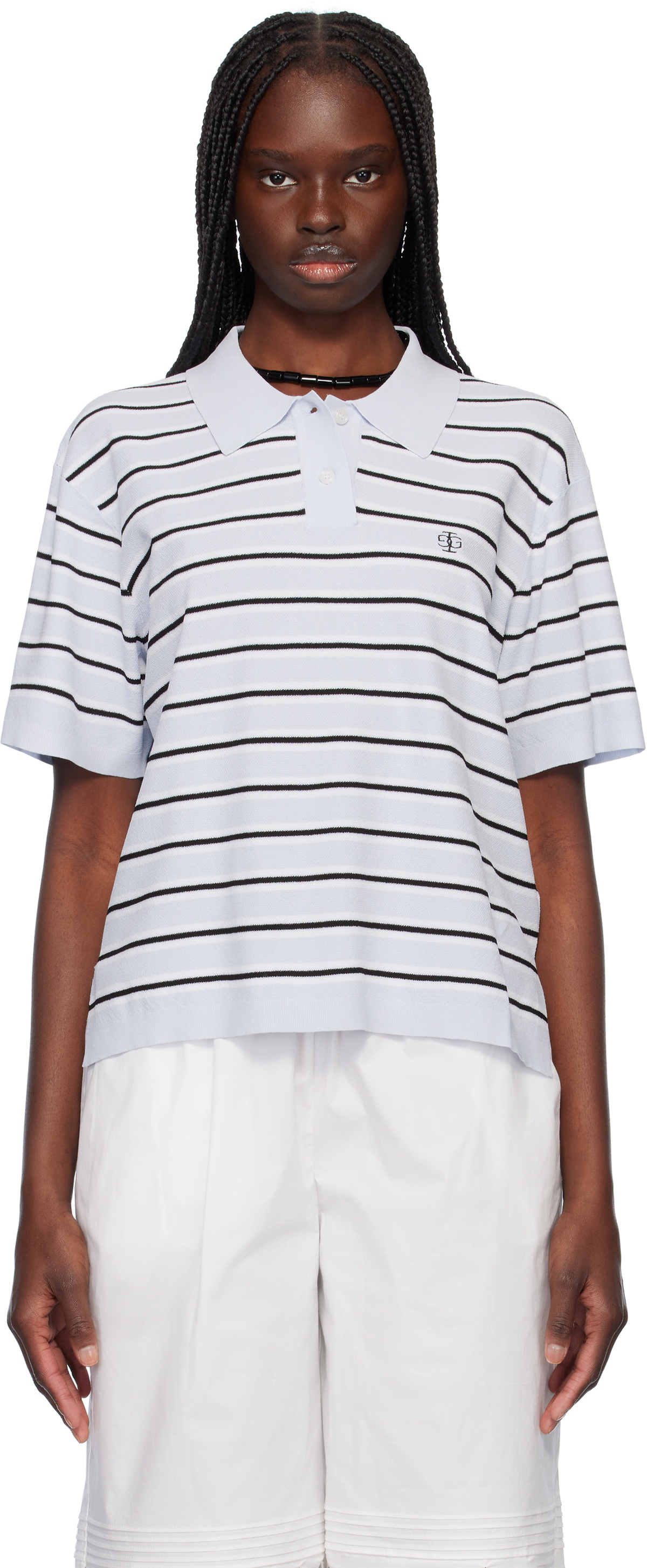 The Garment Blue Madison Tennis Polo