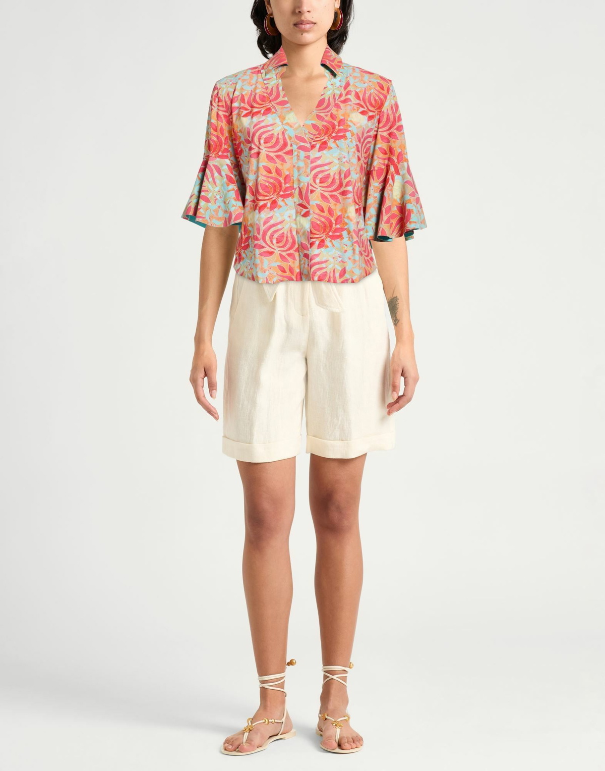 Chiara Boni La Petite Robe Womens Shirt Sky in Blue