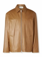CELINE - Leather Jacket - Brown