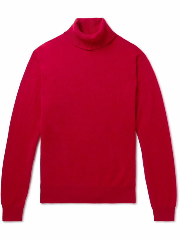 Photo: TOM FORD - Slim-Fit Cashmere Rollneck Sweater - Red