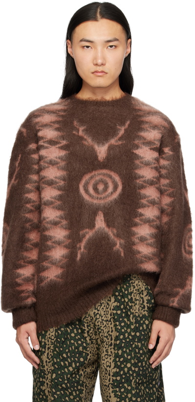 Photo: South2 West8 Brown Mohair Sweater