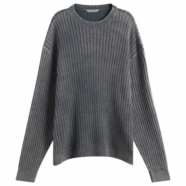 Photo: Balenciaga Men's Sweater with Logo in Light Blue