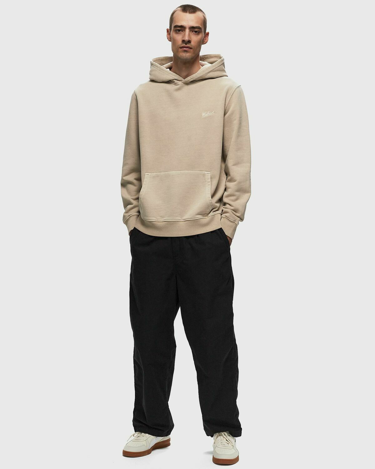 パーカー・フーディ WOOLRICH Men Hoodies CFWOSW0051MRUT2135 3989 Yellow Men's Waterproof Pacific Hooded Jacket green | Woolrich US