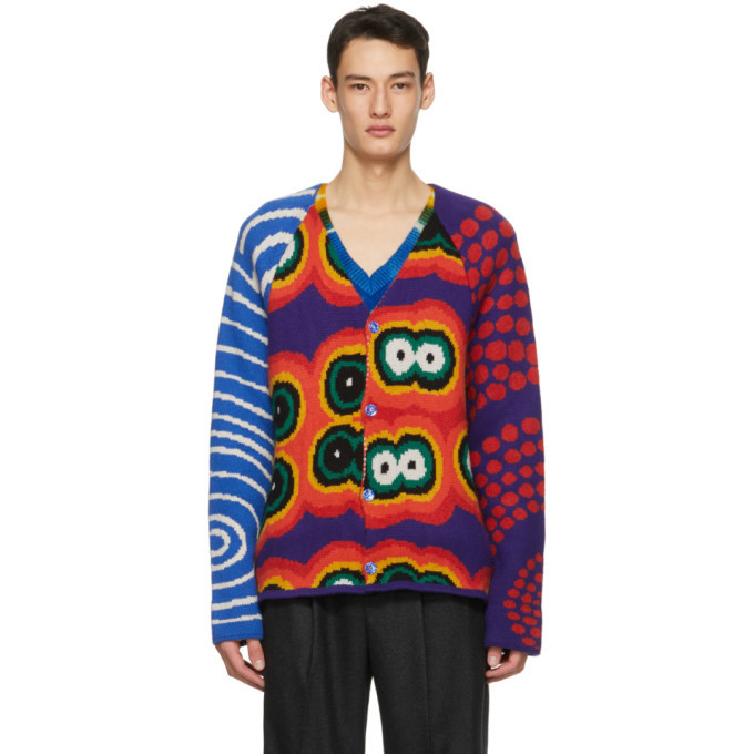 Photo: The Elder Statesman Multicolor Cashmere Thelma Mix Up Cardigan