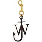 JW Anderson Brown and Gold Anchor Keychain