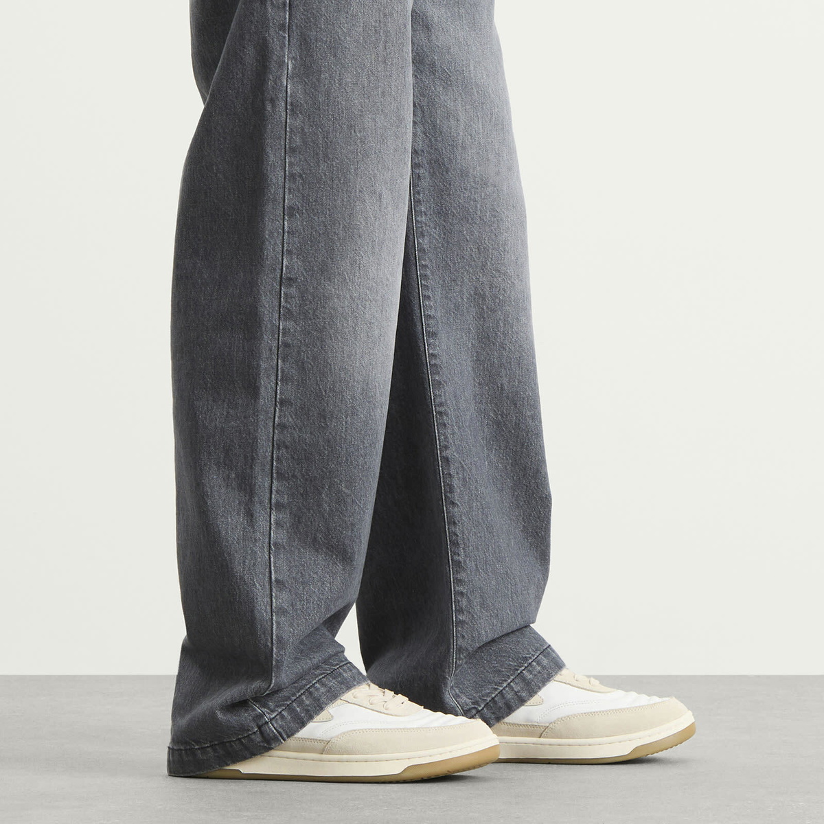 Stepney Workers Club Men's Casson S-Strike Leather Suede Sneaker in White