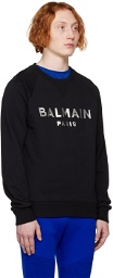 Balmain Black Metallic Sweatshirt